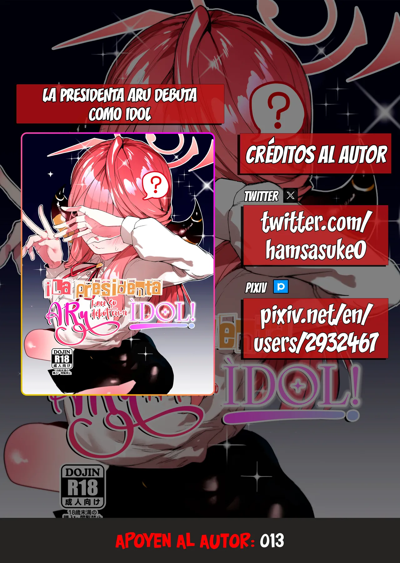 [013] ¡La Presidenta Aru debuta como Idol! (Blue Archive) [ReisZzz] [Spanish] [Decensurado] изображение № 2