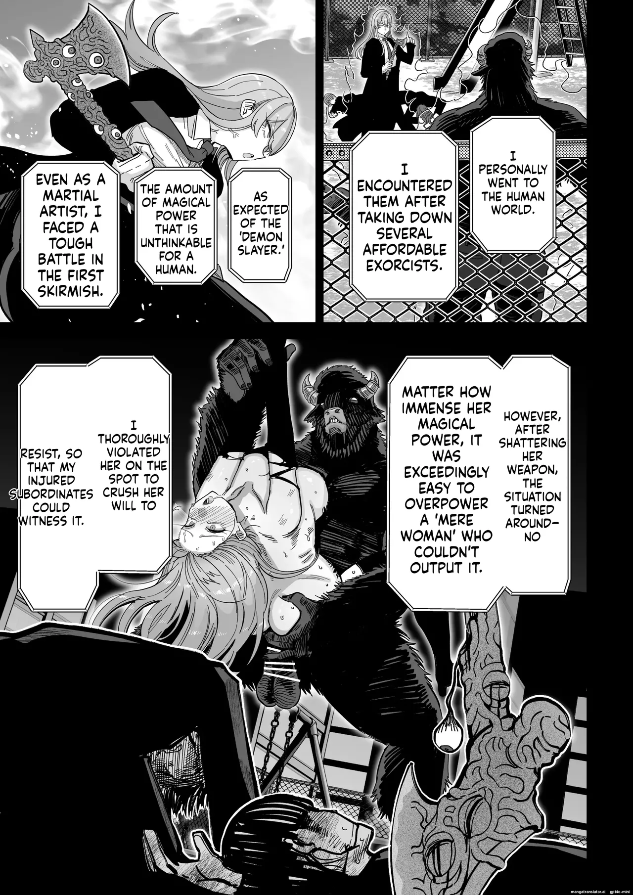 [MAFIC (Choukutetsushitsugan)] Manyuu Seizou Meshiku Dachi. | Magical Breasts Manufacturing Batou District [English] [Digital] Bildnummer 10