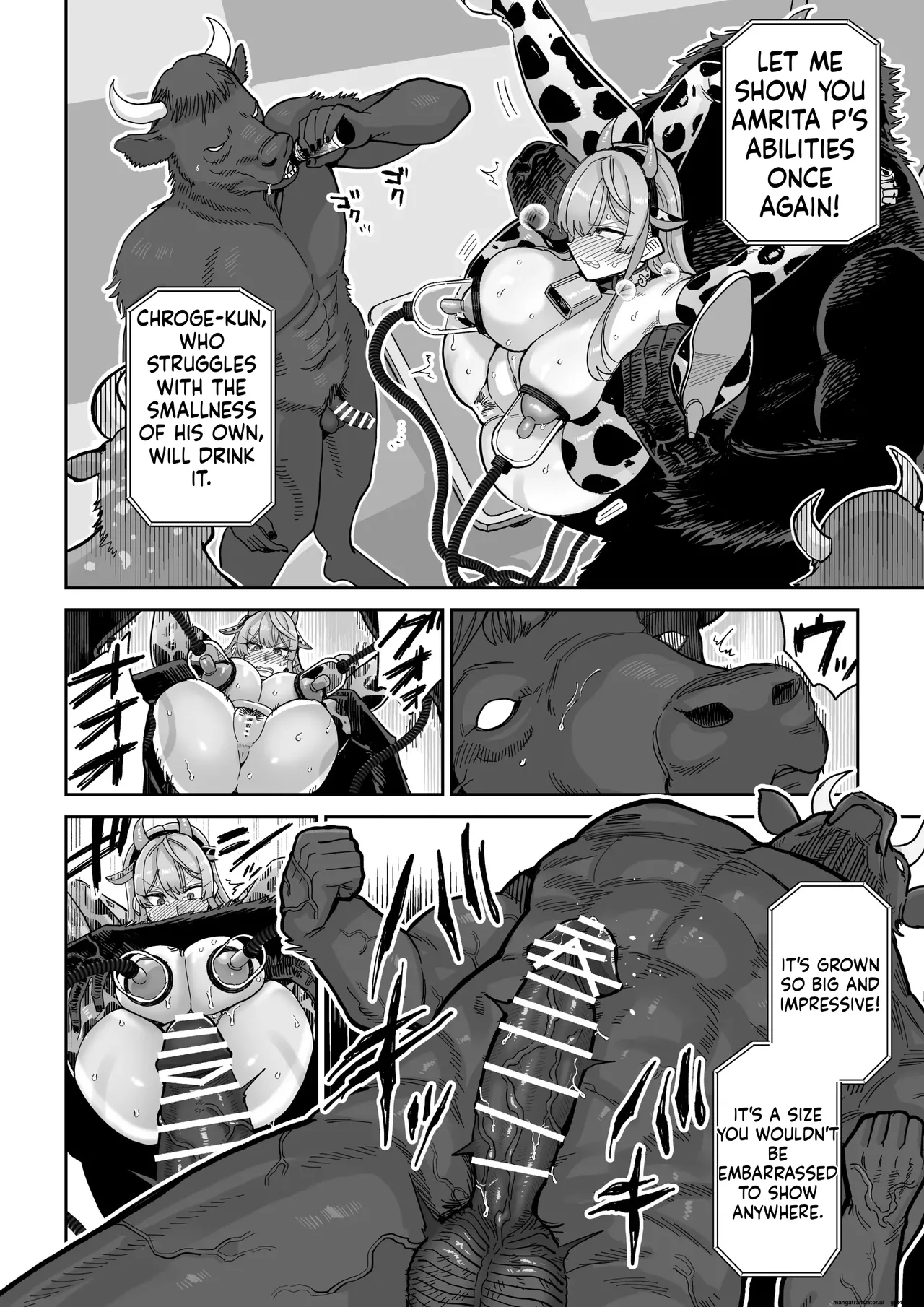[MAFIC (Choukutetsushitsugan)] Manyuu Seizou Meshiku Dachi. | Magical Breasts Manufacturing Batou District [English] [Digital] Bildnummer 35