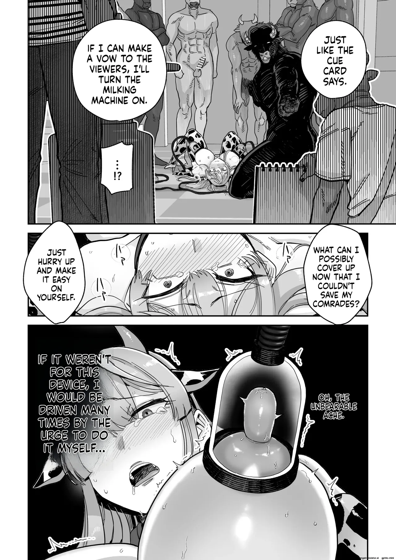 [MAFIC (Choukutetsushitsugan)] Manyuu Seizou Meshiku Dachi. | Magical Breasts Manufacturing Batou District [English] [Digital] Bildnummer 45