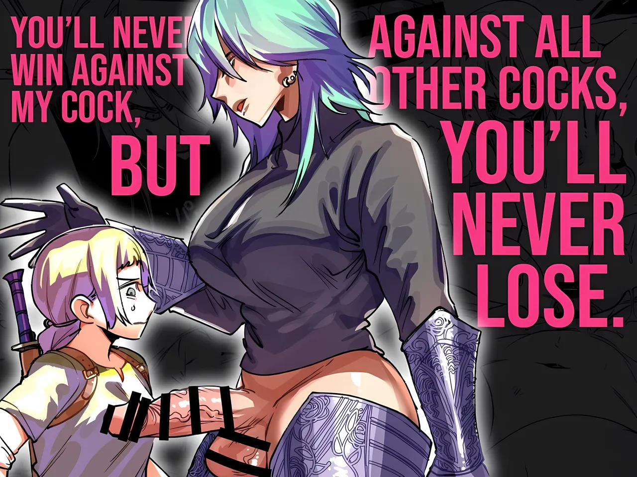 [Chimeda] Omae wa Watashi no Chinpo ni wa Katenai Shikashi Watashi no Chinpo Igai no Subete ni Kateru [Portuguese-BR] [Upscale] 画像番号 1