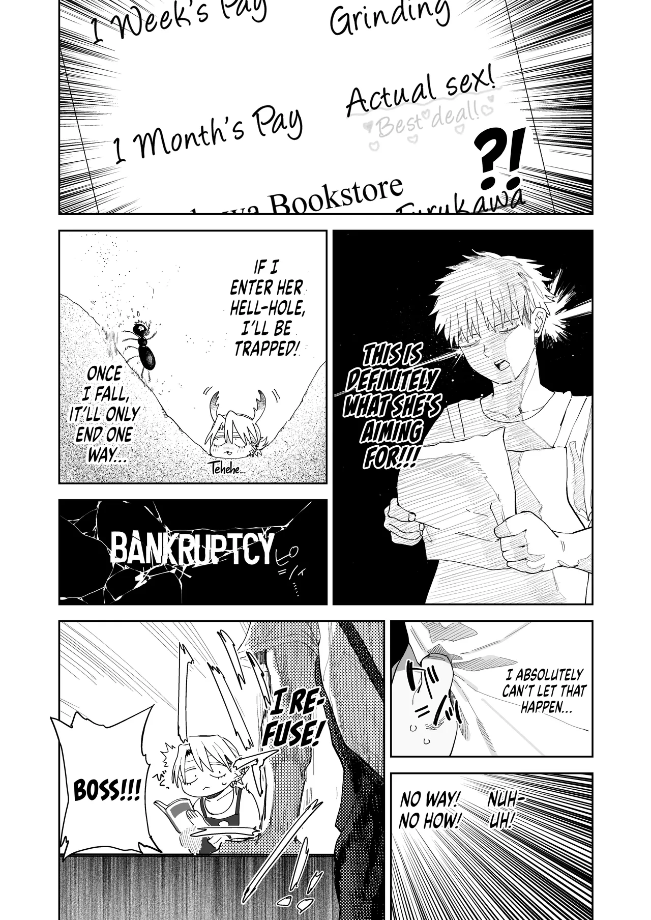 [Denki Neko (Toku)] Dekaketsu PowerHara Tenchou ni Shiboraretai! | I Want My Thick, Power-tripping Manager to Wring Me Dry! [English] [Suizokukan] [Digital] Bildnummer 19