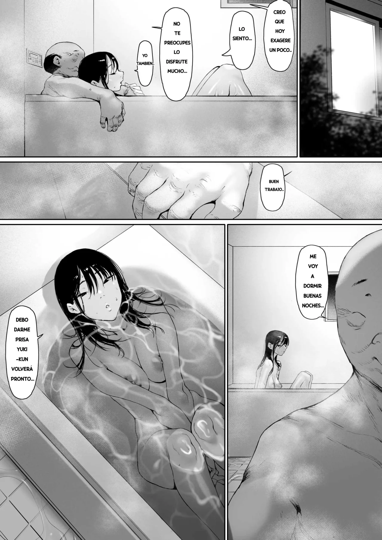 [Morita Shiki] Gifu To Doukyou Suru Ni Natta Shiawase Na Shinkon Seikatsu O Okuro Hazu Datta No Ni 3｜Se Suponía que Yo Vivía la Feliz Vida de Recién Casada, Pero Terminé... Siendo Violada por mi Suegro. 3 [Spanish] [Digital] 이미지 번호 42