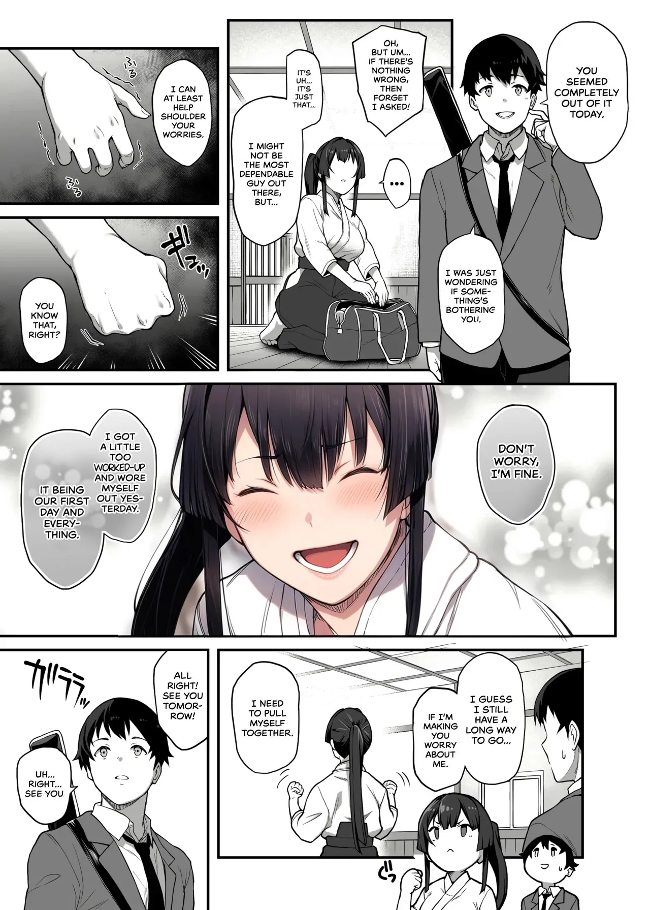 My Childhood Crush, the Fierce and Beautiful Kendo Club Captain, Would Never Fall for a Fuckboy [Colorized] [Ongoing] [head empty] Bildnummer 30