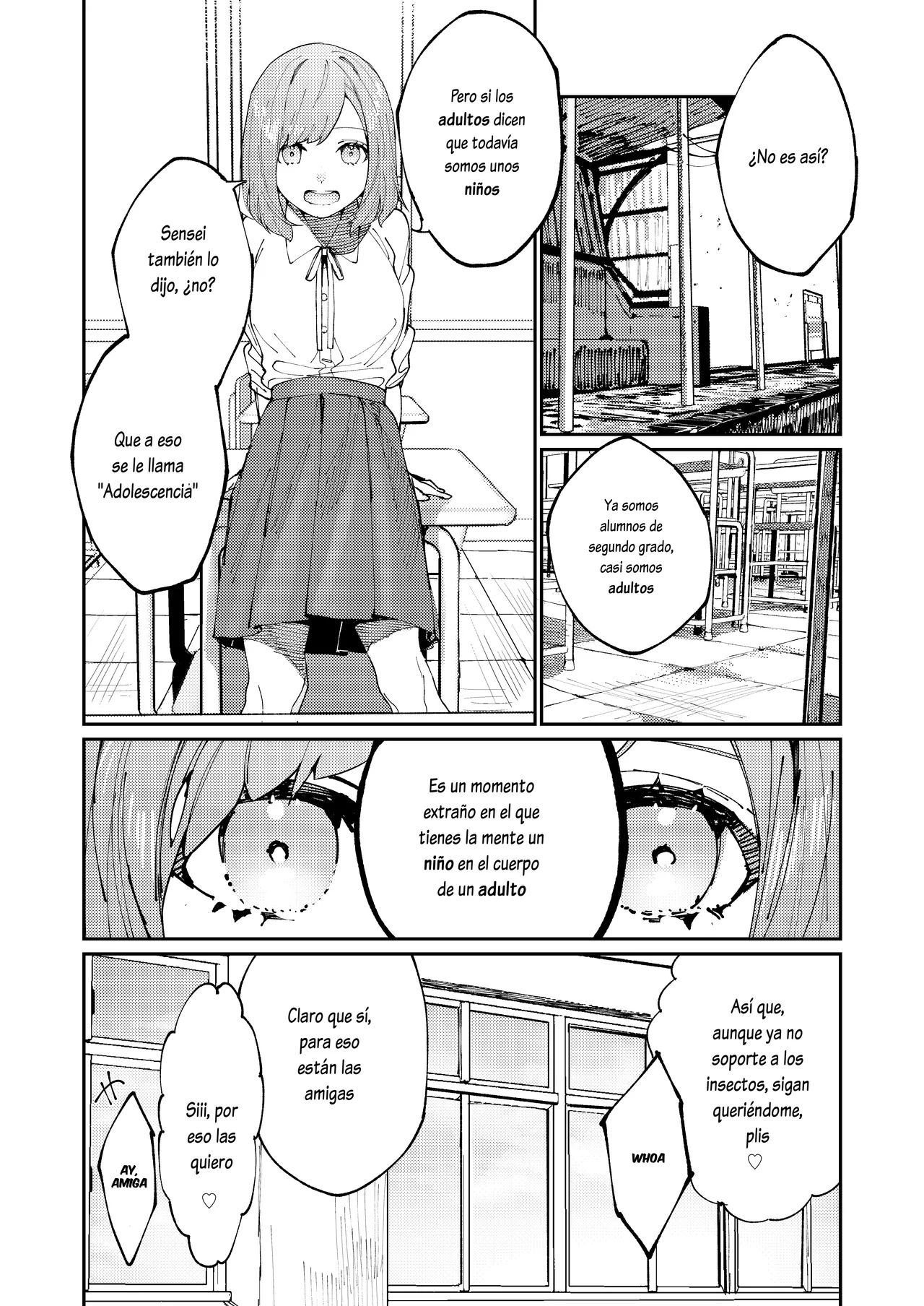 [Aizawa Seinikuten (Aizawa Anji)] Kuma to Tora ~Taikakusa Osananajimi no Hajimete kara, Kemono ni Naru 2-kakan made~[Spanish] [Lovely Diablesse Scan] image number 6