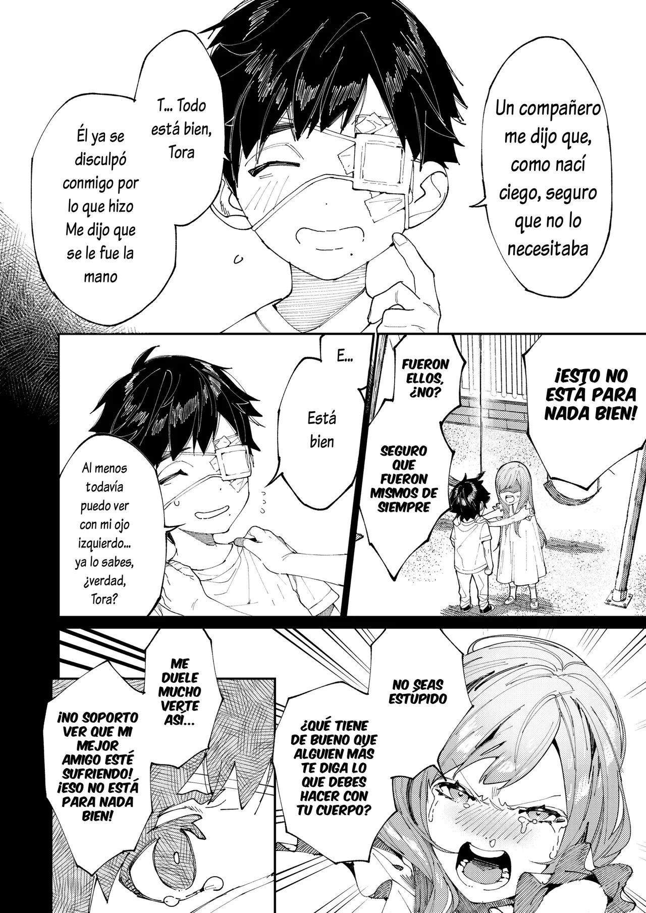 [Aizawa Seinikuten (Aizawa Anji)] Kuma to Tora ~Taikakusa Osananajimi no Hajimete kara, Kemono ni Naru 2-kakan made~[Spanish] [Lovely Diablesse Scan] image number 9