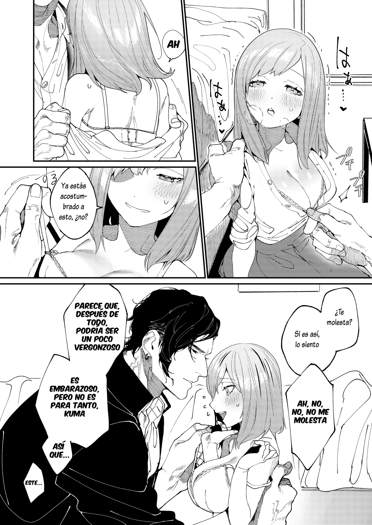 [Aizawa Seinikuten (Aizawa Anji)] Kuma to Tora ~Taikakusa Osananajimi no Hajimete kara, Kemono ni Naru 2-kakan made~[Spanish] [Lovely Diablesse Scan] image number 24