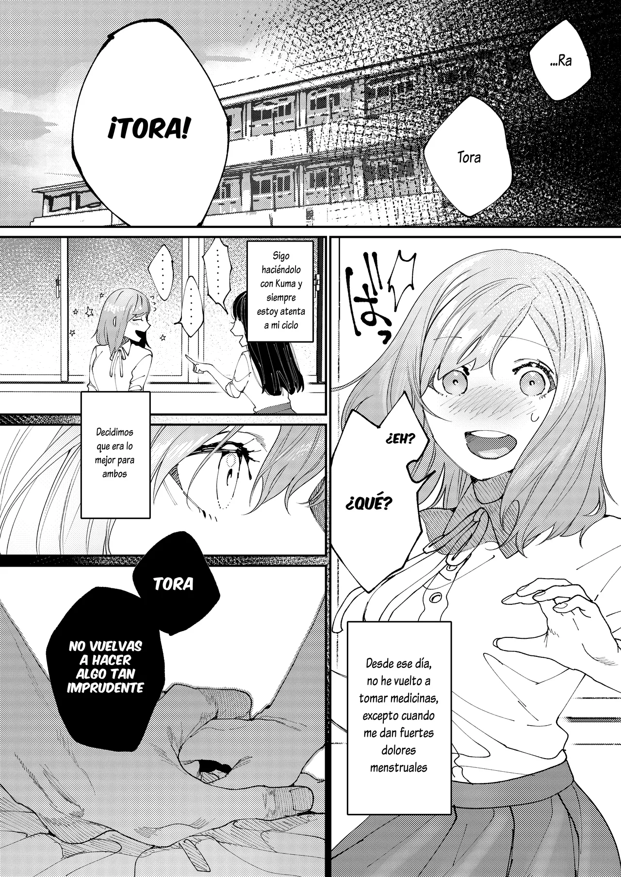 [Aizawa Seinikuten (Aizawa Anji)] Kuma to Tora ~Taikakusa Osananajimi no Hajimete kara, Kemono ni Naru 2-kakan made~[Spanish] [Lovely Diablesse Scan] image number 65