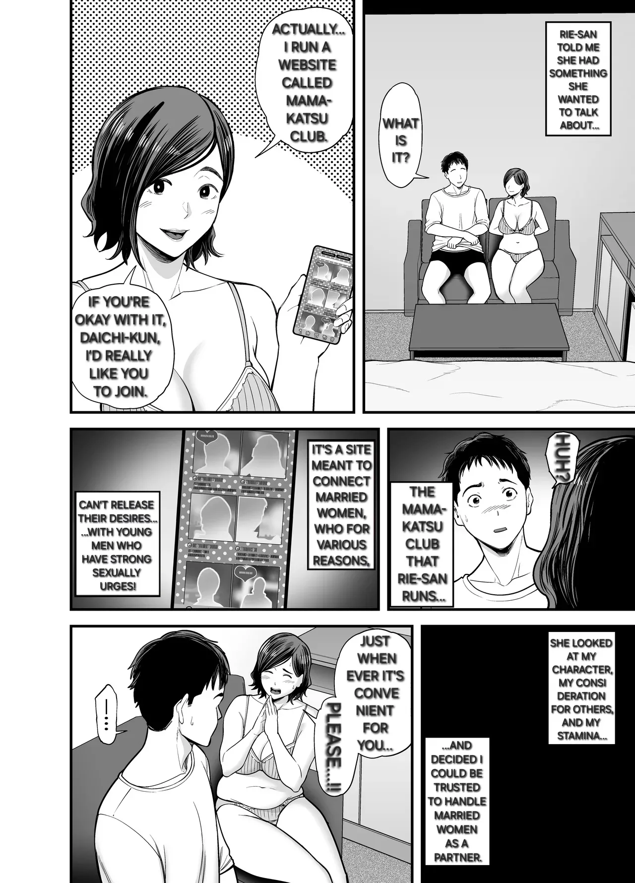 [Ura Meshiya (Matcha Neji)] Mamakatsu Club Episode 0 [Digital] [English] [Alyssaquenn] image number 14