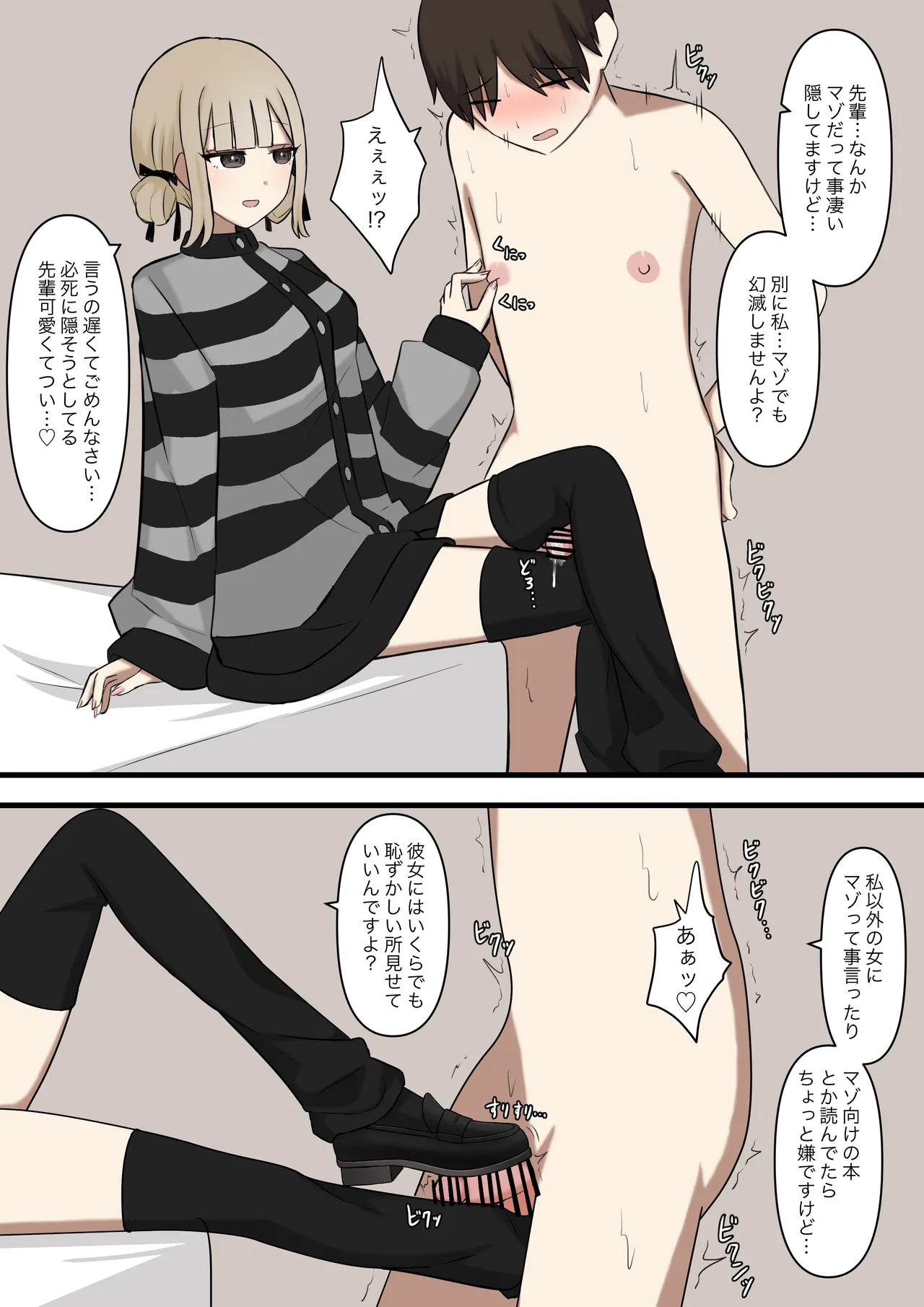 [Kaoinshou Zero] I can't let my junior girlfriend know that I'm a masochist image number 26