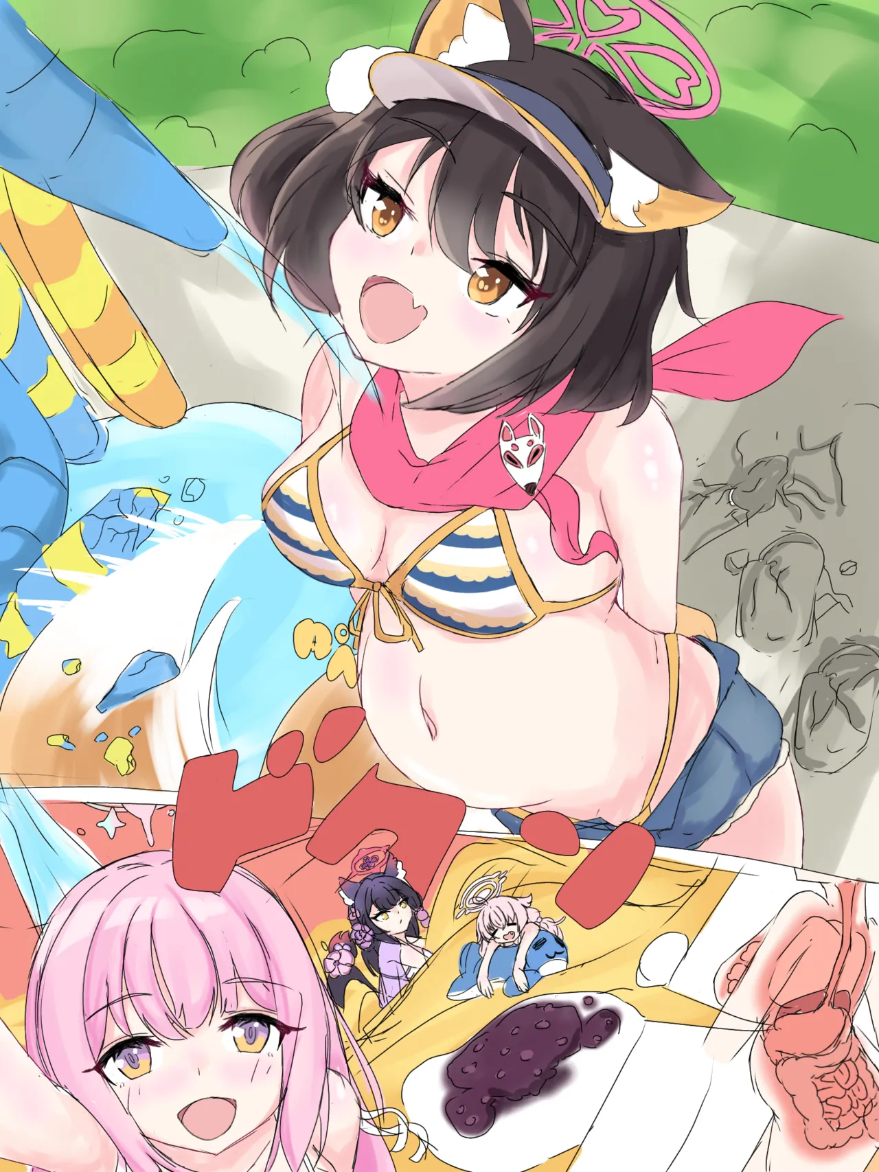 [TenHiru] Izuna vore pool side 이미지 번호 2