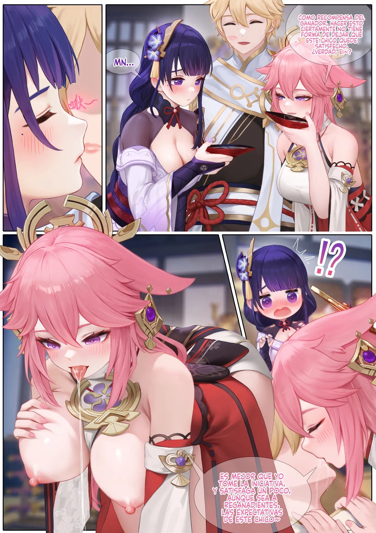 [Reikoku na Haizara] Bebiendo juntos en Inazuma 1-13 (Genshin Impact) [Spanish] [Rakuen Translations] image number 7