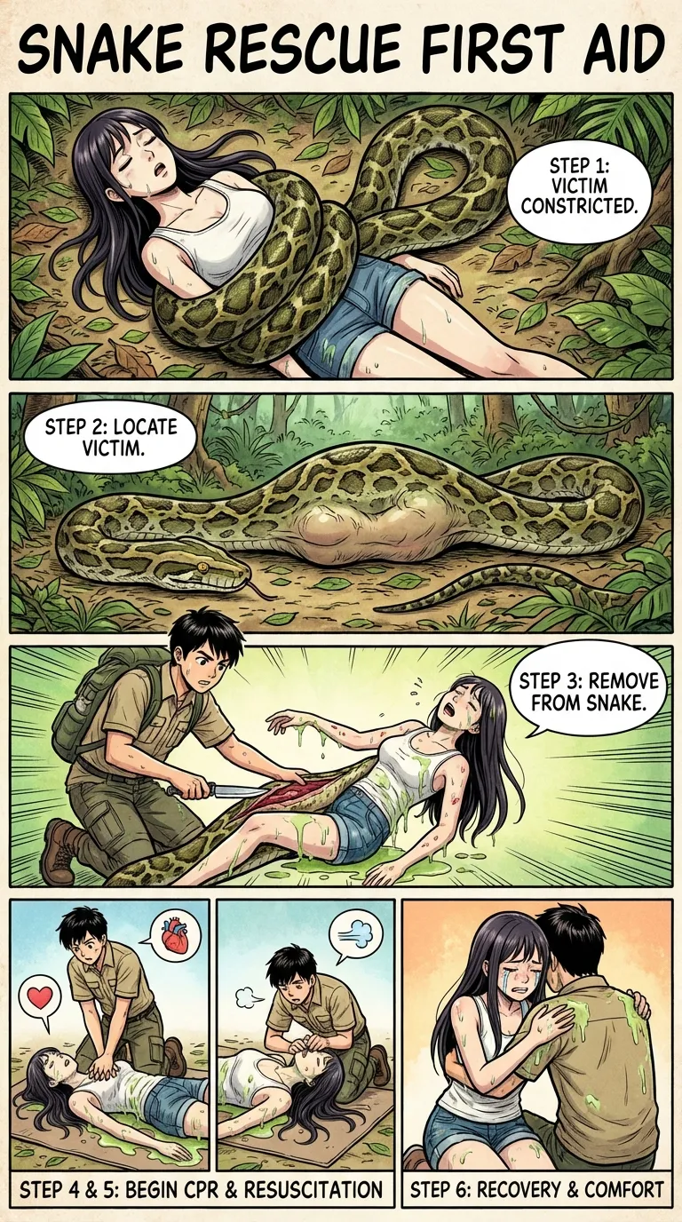Safety Posters 2: Snake victim (AI Generated) 画像番号 1