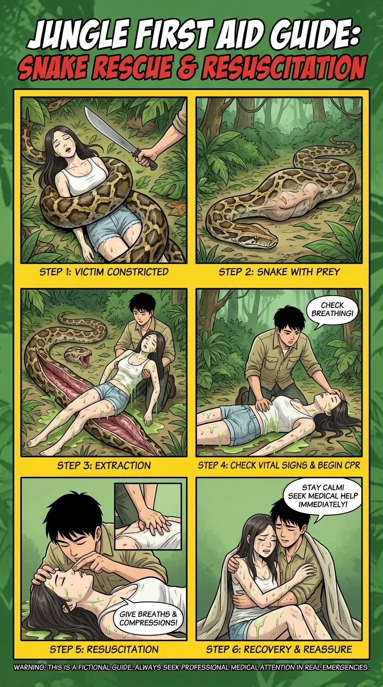 Safety Posters 2: Snake victim (AI Generated) 画像番号 2