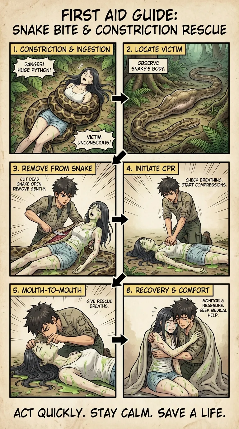 Safety Posters 2: Snake victim (AI Generated) 画像番号 4
