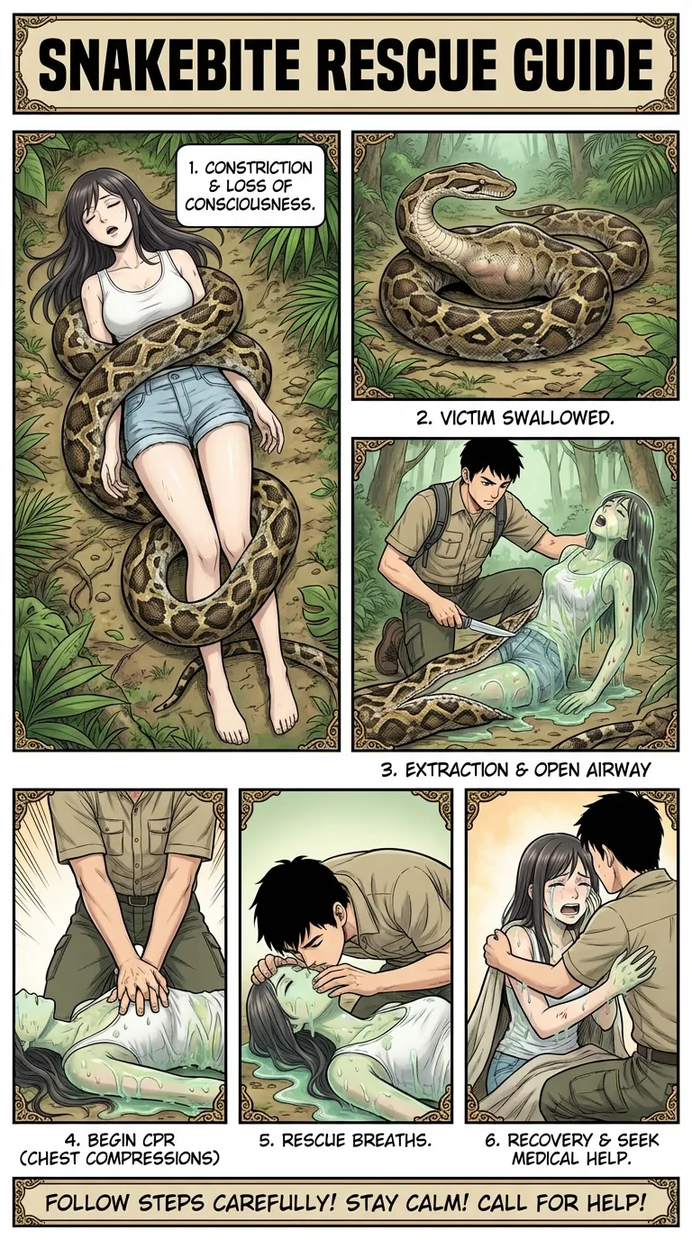 Safety Posters 2: Snake victim (AI Generated) 画像番号 15
