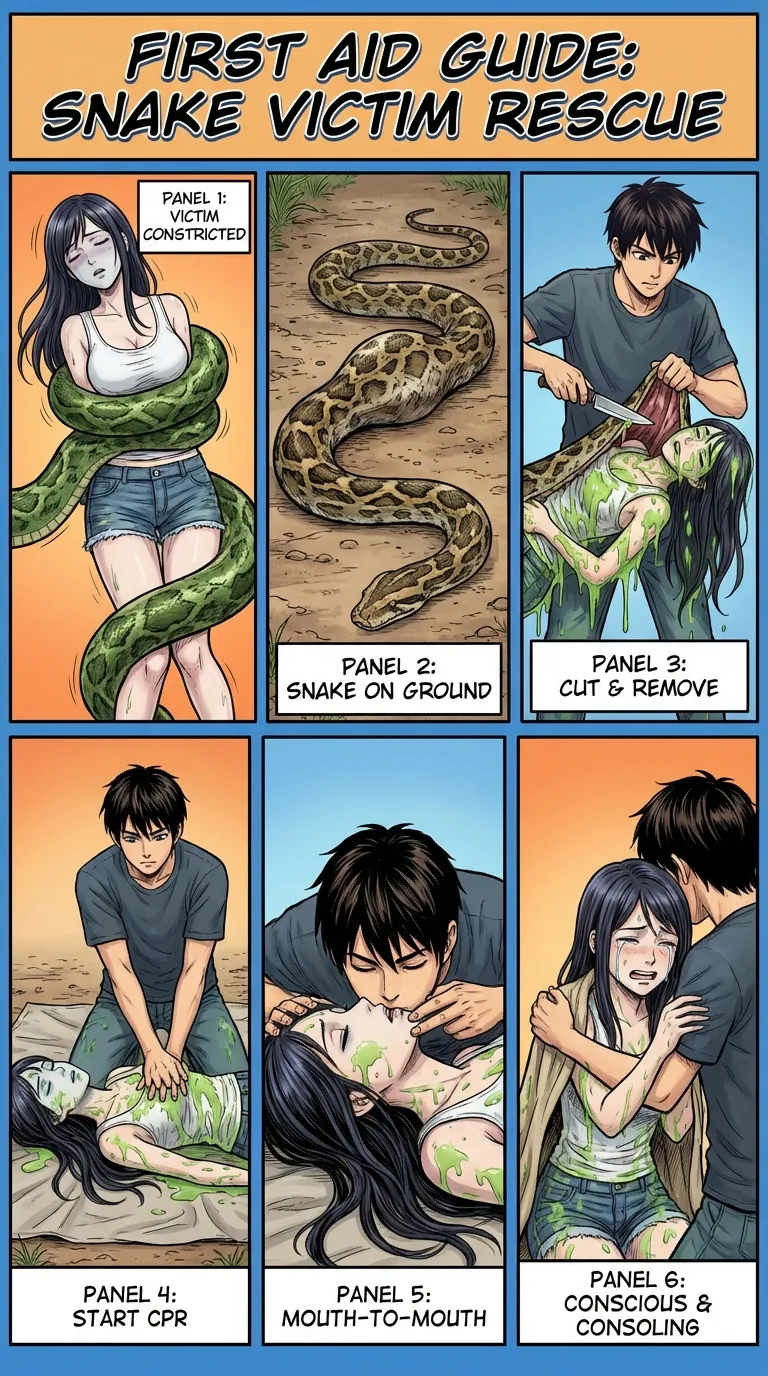 Safety Posters 2: Snake victim (AI Generated) 画像番号 17