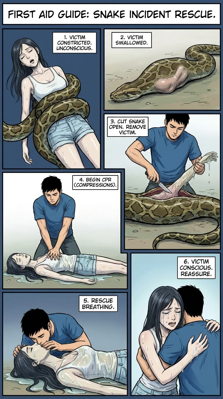 Safety Posters 2: Snake victim (AI Generated) 画像番号 20