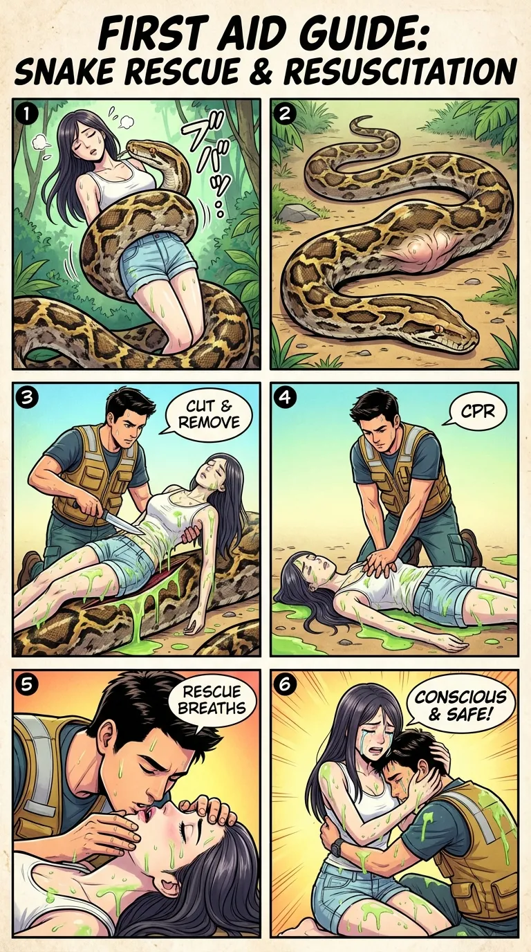 Safety Posters 2: Snake victim (AI Generated) 画像番号 21