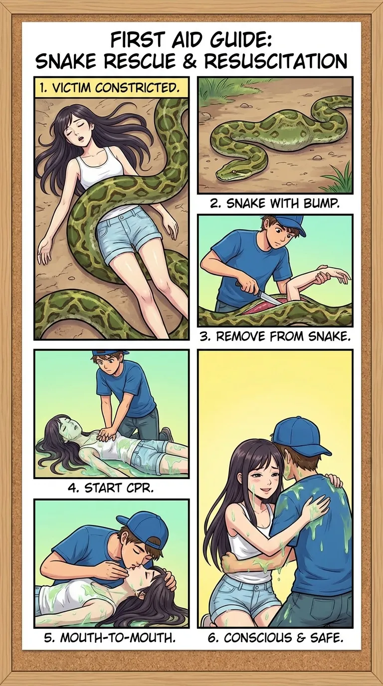 Safety Posters 2: Snake victim (AI Generated) 画像番号 26