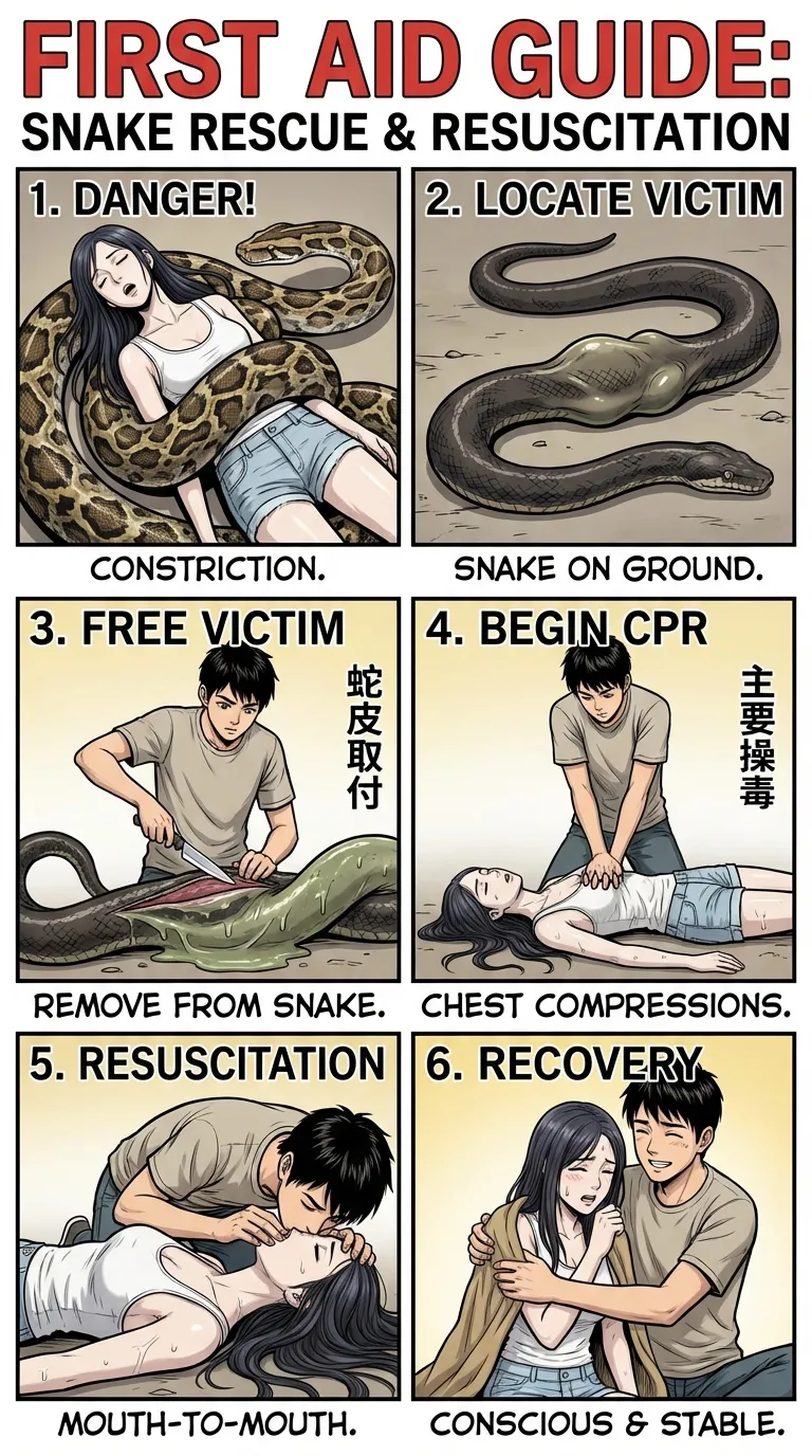Safety Posters 2: Snake victim (AI Generated) 画像番号 30