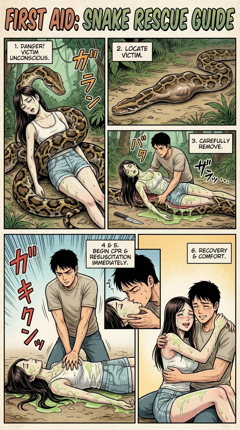 Safety Posters 2: Snake victim (AI Generated) 画像番号 32