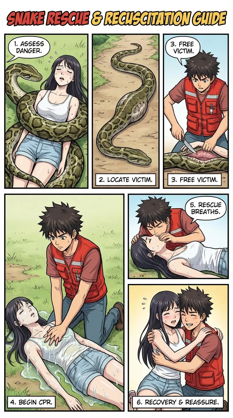 Safety Posters 2: Snake victim (AI Generated) 画像番号 39