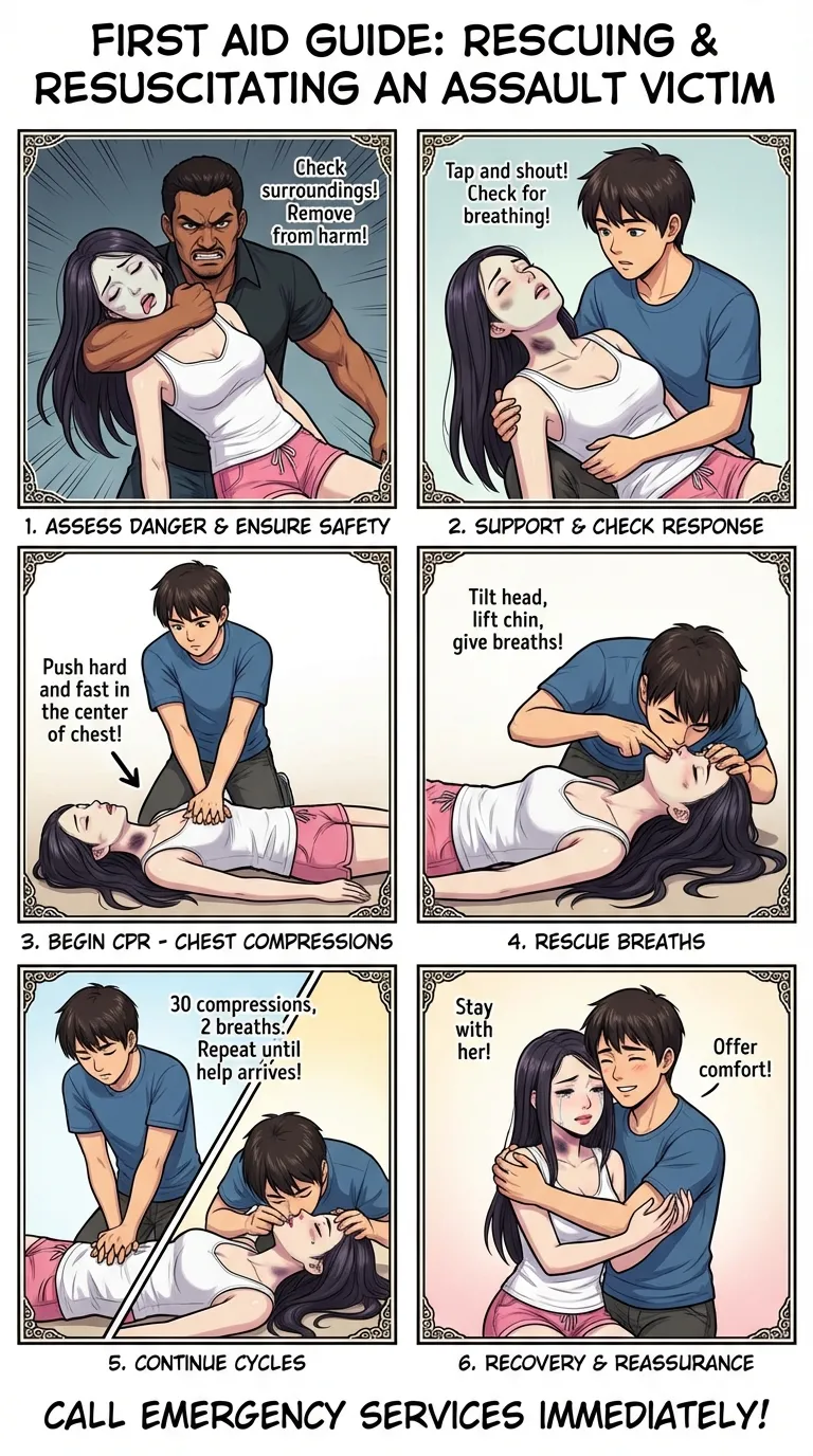 Safety Poster 3: Chokehold Victim (AI Generated) image number 3