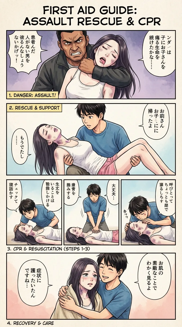 Safety Poster 3: Chokehold Victim (AI Generated) image number 12