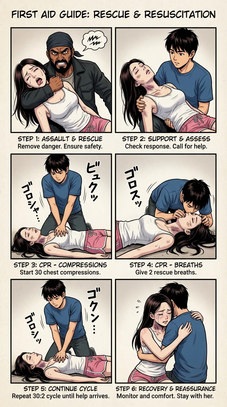 Safety Poster 3: Chokehold Victim (AI Generated) image number 16