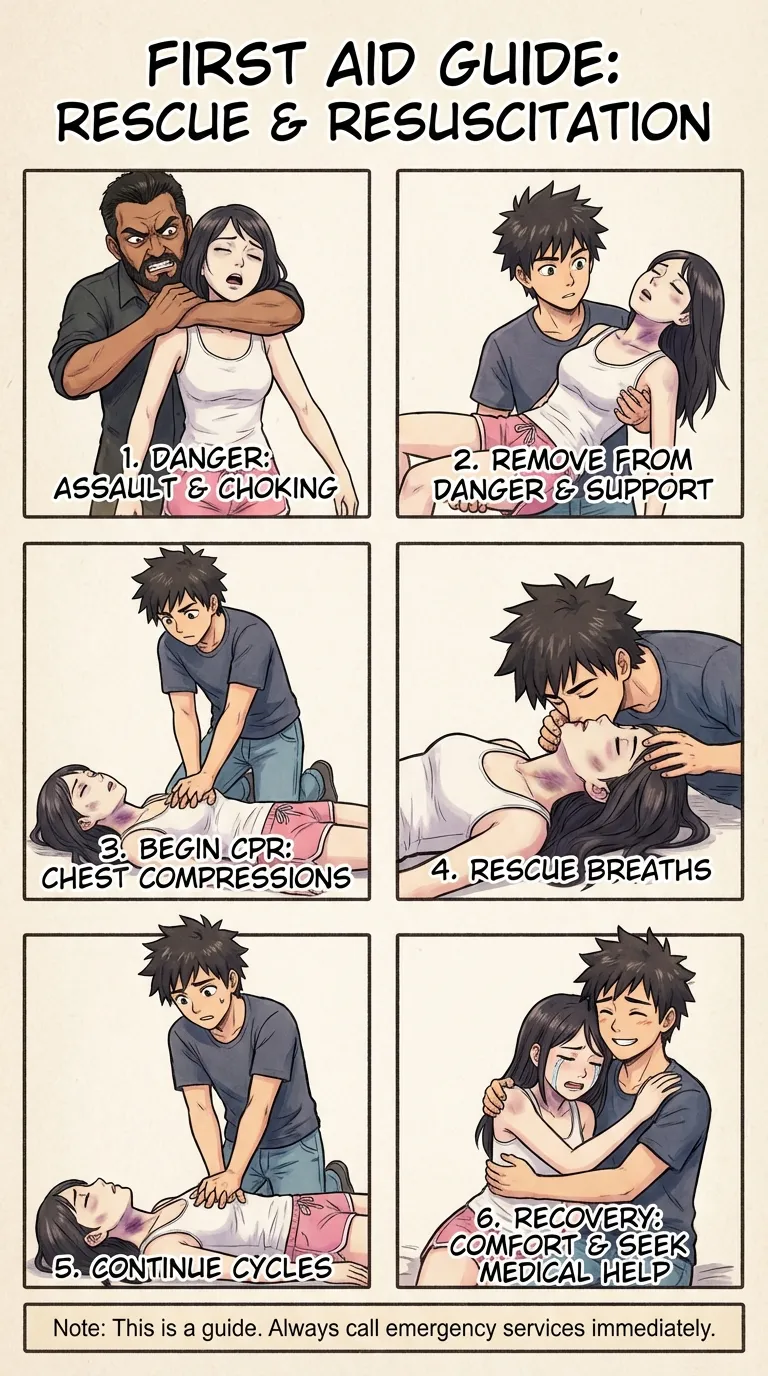 Safety Poster 3: Chokehold Victim (AI Generated) image number 18