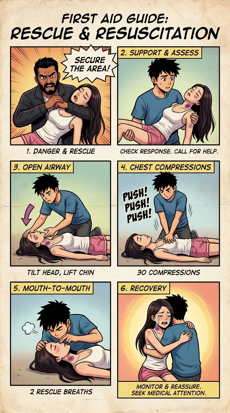 Safety Poster 3: Chokehold Victim (AI Generated) image number 25