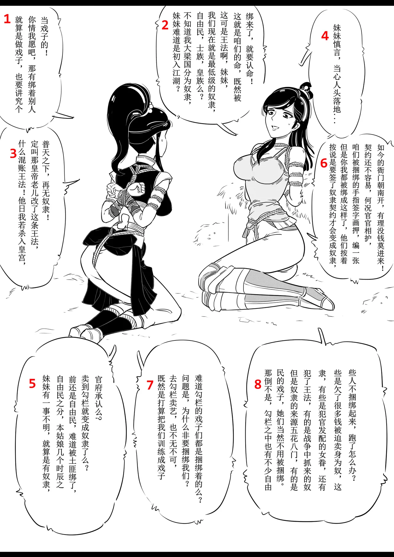 女侠绳缚定乾坤 第1卷 黑龙寨历险记[Fanbox]欧根亲王 (119712291) image number 63