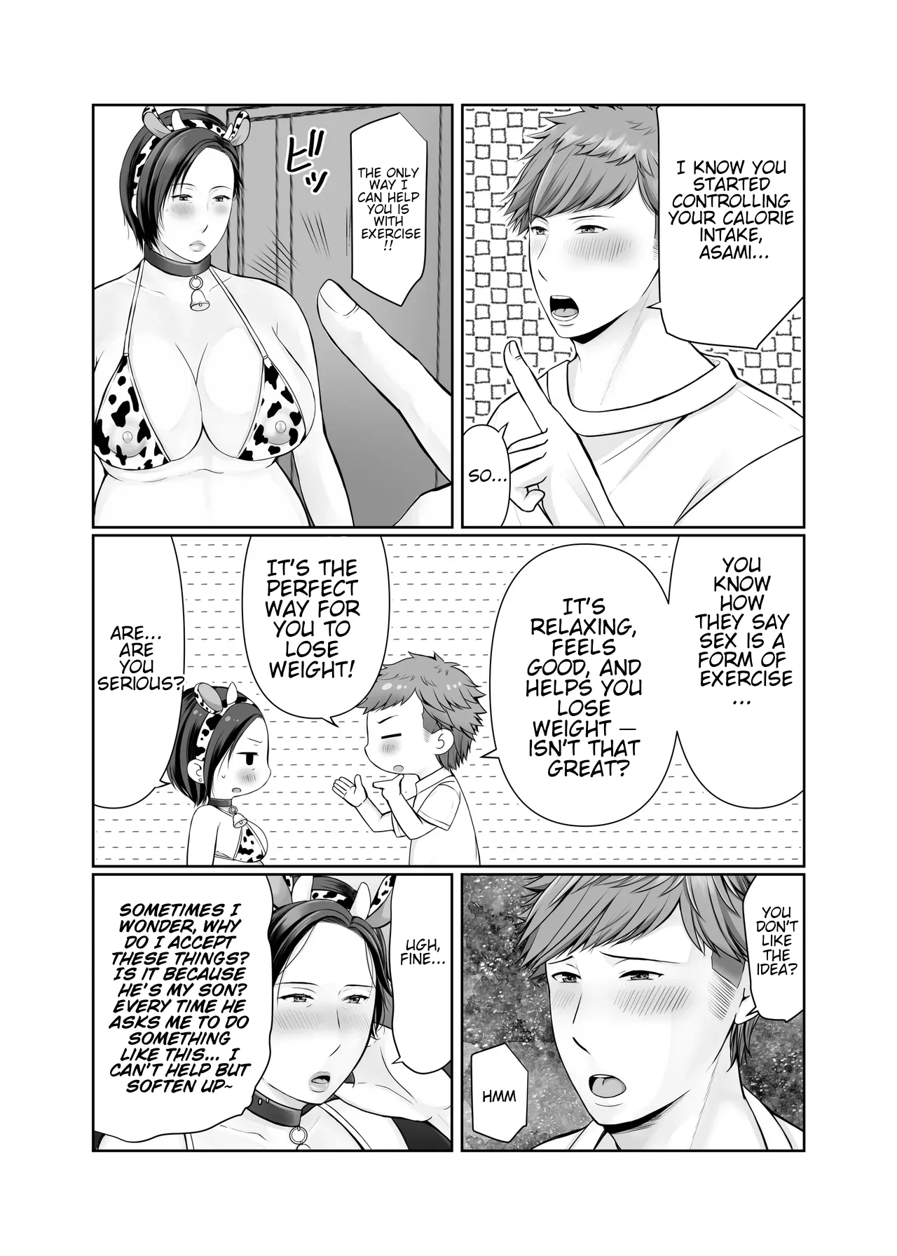 [Popotto Denki Ichigouten] Hitorigurashi no Musuko ni Semararete... | My son, who lives on his own, talked me into it...  [English] [WaterKujo] 图片编号 110