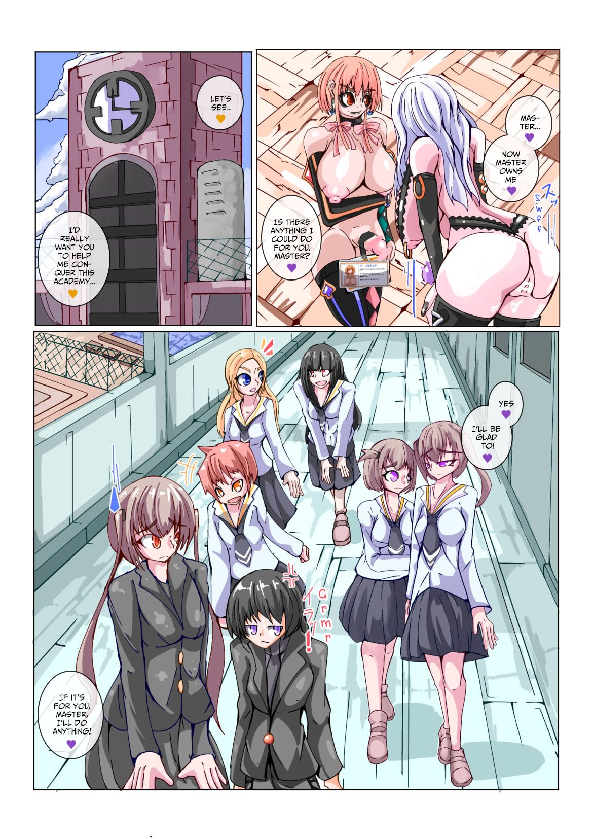 [hentaiworks (Aruma)] Futanari Dorei Gakuen-ka Keikaku No 1 [English] [xinsu] image number 27