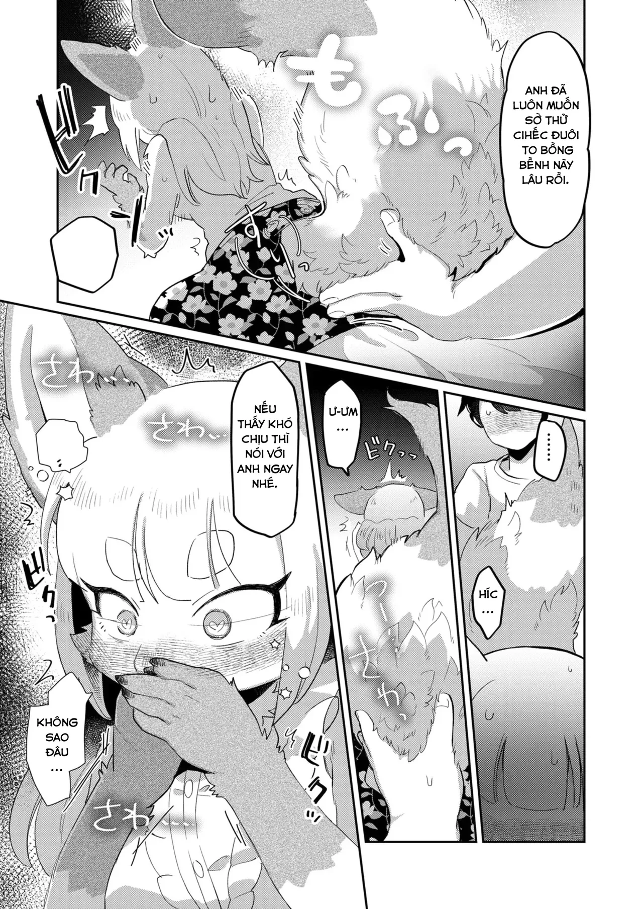 (Kemoket 12) [moffle (mabo)] Kimi no Shippo o Mofuritai! | Anh muốn sờ đuôi của em [Vietnamese Tiếng Việt] image number 10