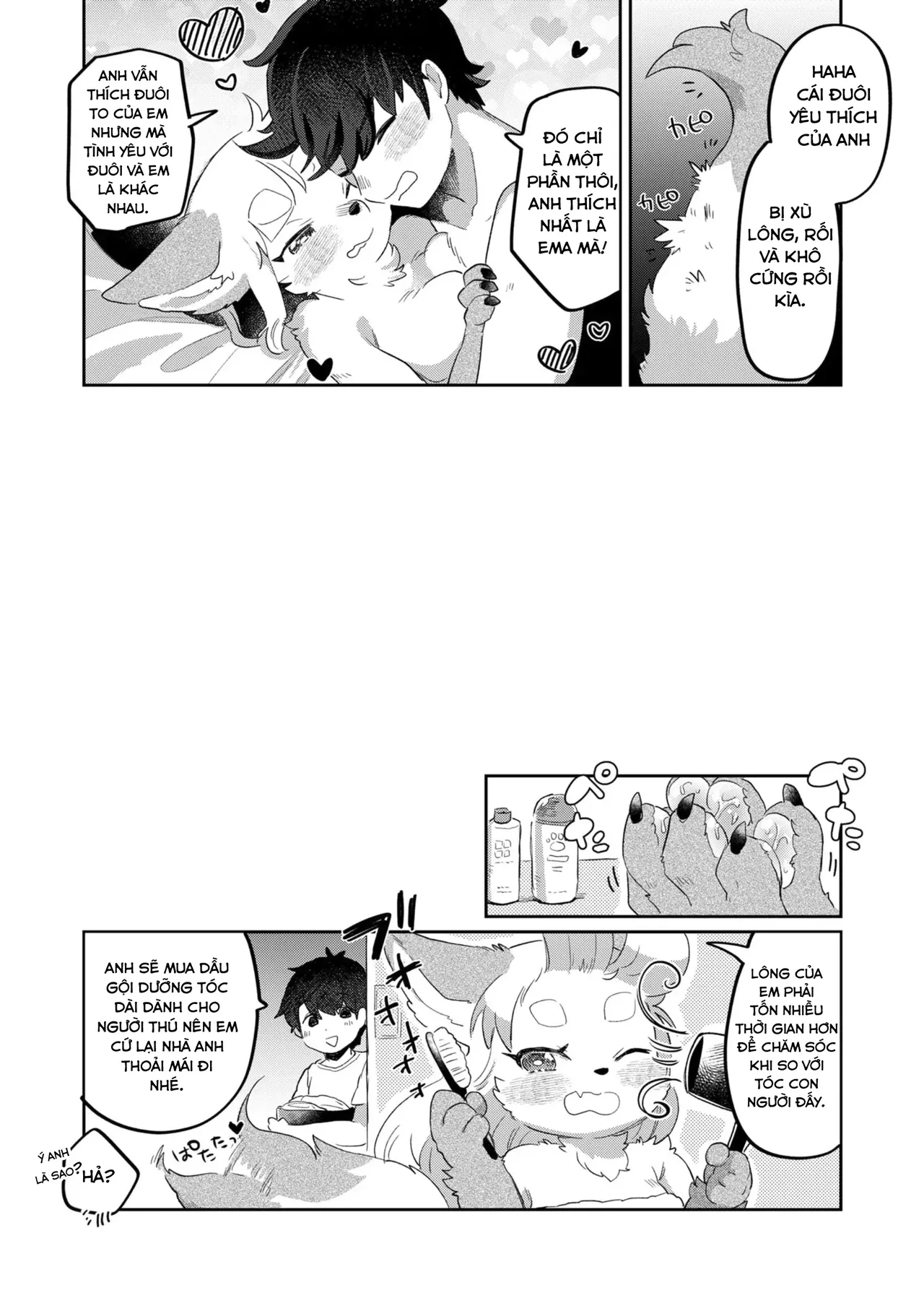 (Kemoket 12) [moffle (mabo)] Kimi no Shippo o Mofuritai! | Anh muốn sờ đuôi của em [Vietnamese Tiếng Việt] image number 28