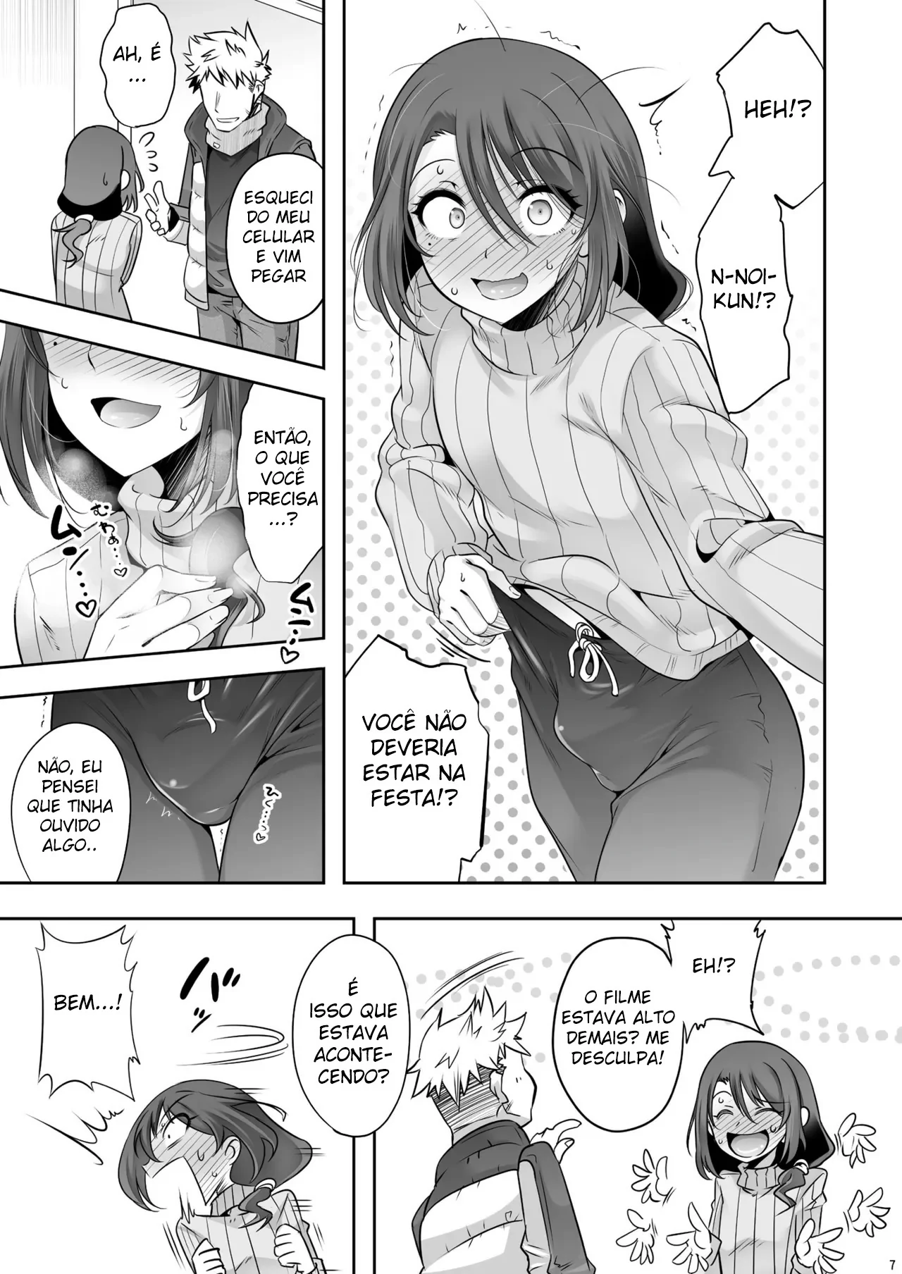 [EGO DANCE (Nanamatsu Kenji)] Otonari-san ga Jitsu wa Ecchi na Mesu Onii-san deshita Portuguese-BR] [Digital] [Incomplete] image number 6
