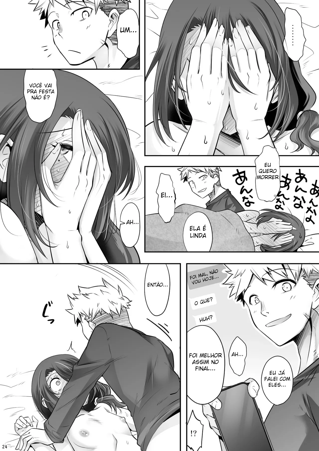 [EGO DANCE (Nanamatsu Kenji)] Otonari-san ga Jitsu wa Ecchi na Mesu Onii-san deshita Portuguese-BR] [Digital] [Incomplete] image number 23