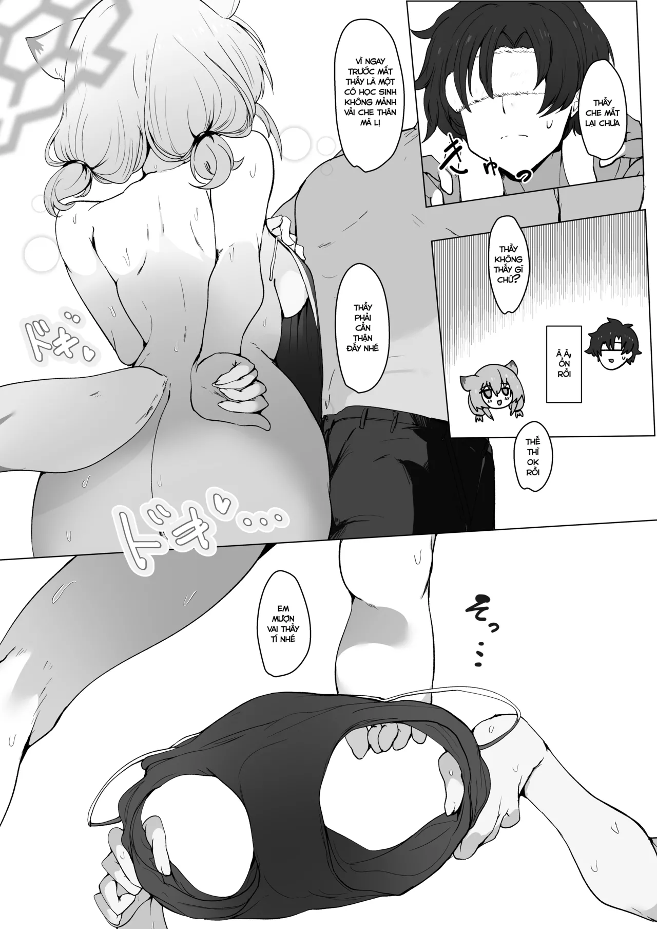 [6A Seeds (6A sang)]Mê đắm em trong bộ đồ bơi | Mizugi no Kimi ni Obore Yuku (Blue Archive) image number 9