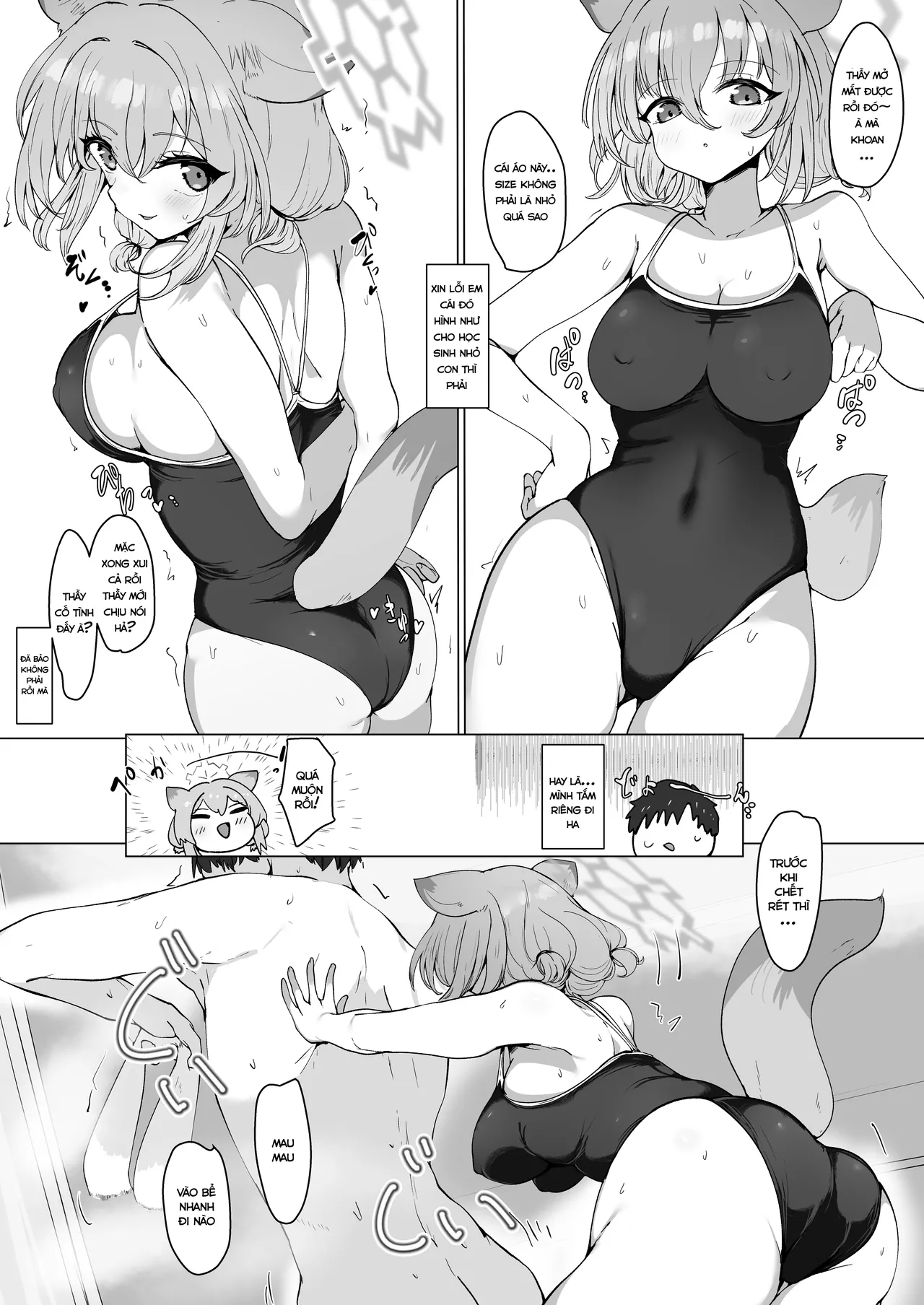 [6A Seeds (6A sang)]Mê đắm em trong bộ đồ bơi | Mizugi no Kimi ni Obore Yuku (Blue Archive) image number 13