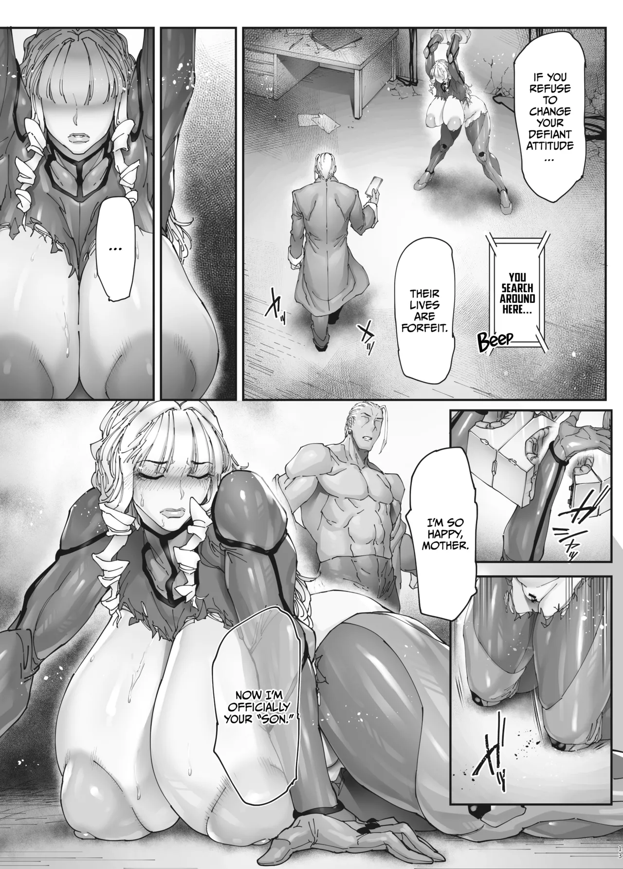 [Kocho Kocho Koukou (Bonten)] Nyuujoku no Ori ~Hitozuma Sousakan Atsuko~ Gaiden [English] [CulturedCommissions] [Digital] 이미지 번호 12