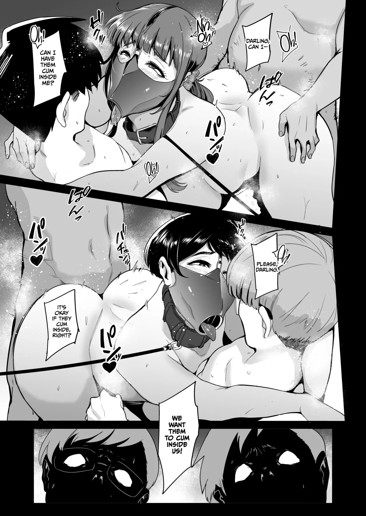 [Sound MILK (Otochichi)] Fella Mask Fujin Kanketsu Hen ~Otto no Mae de Midareru Mask Dorei Zuma-tachi~ + After [English] [CulturedCommissions] image number 42