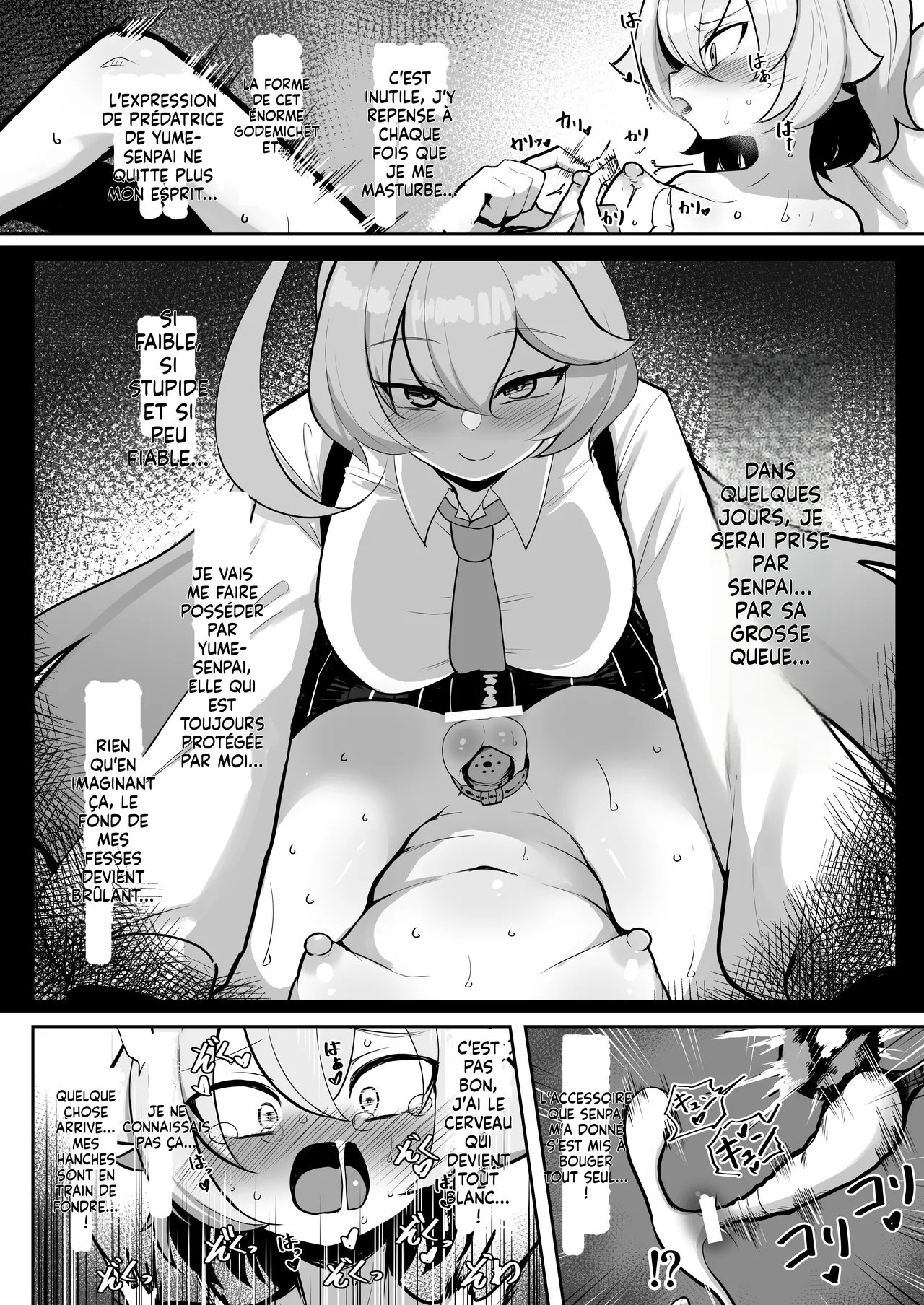 [Kumasan Renpou (Kumasan)] Futanari Maso Hoshino-chan VS Do-S Yume Senpai (Blue Archive)  [French] [Digital][MLT] 图片编号 15