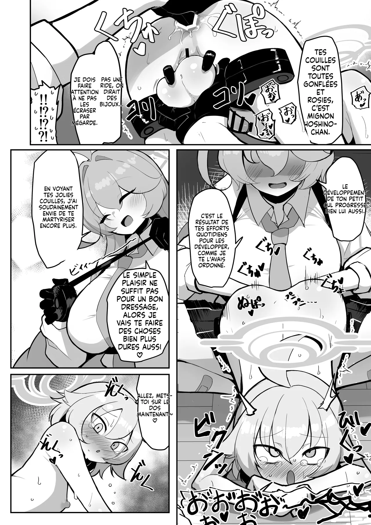 [Kumasan Renpou (Kumasan)] Futanari Maso Hoshino-chan VS Do-S Yume Senpai (Blue Archive)  [French] [Digital][MLT] 图片编号 19