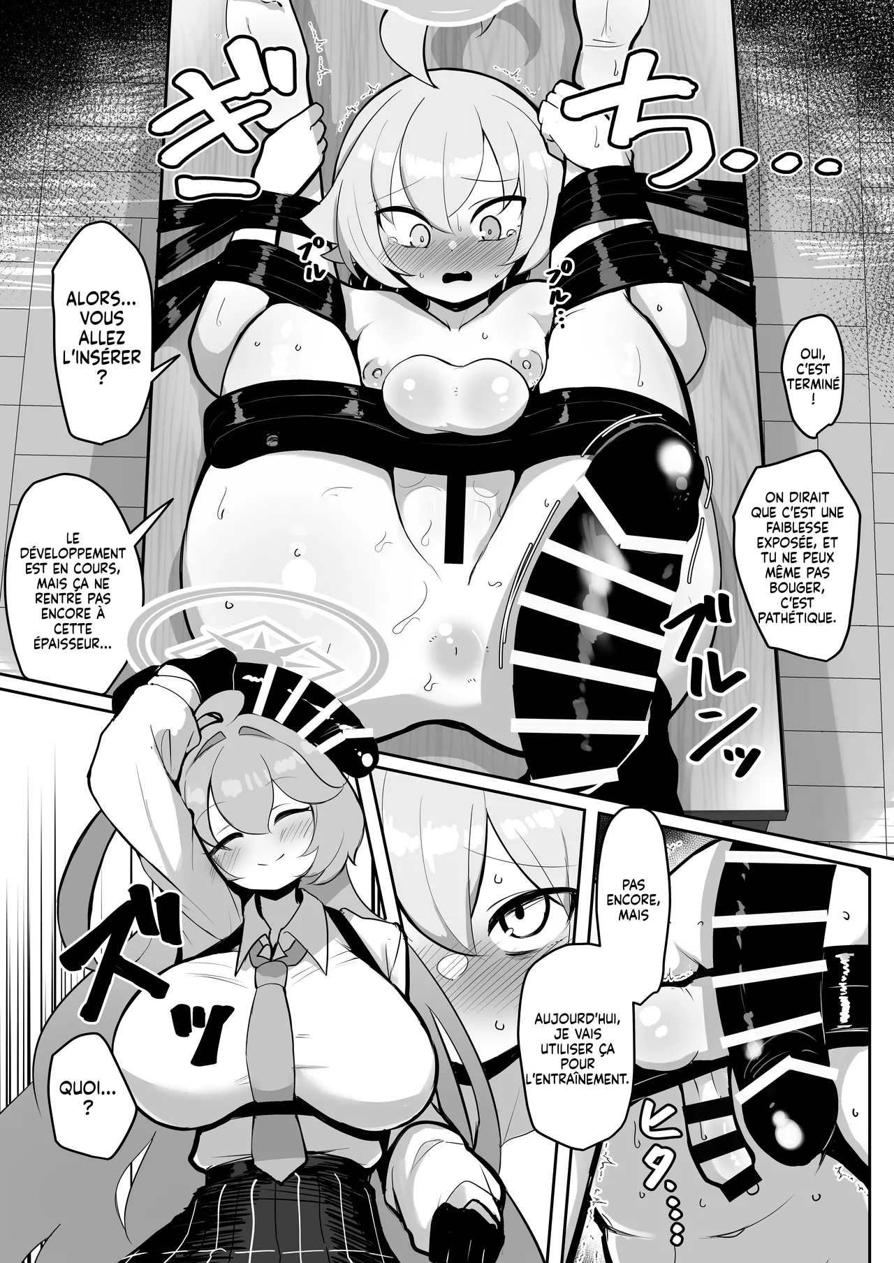 [Kumasan Renpou (Kumasan)] Futanari Maso Hoshino-chan VS Do-S Yume Senpai (Blue Archive)  [French] [Digital][MLT] 图片编号 20