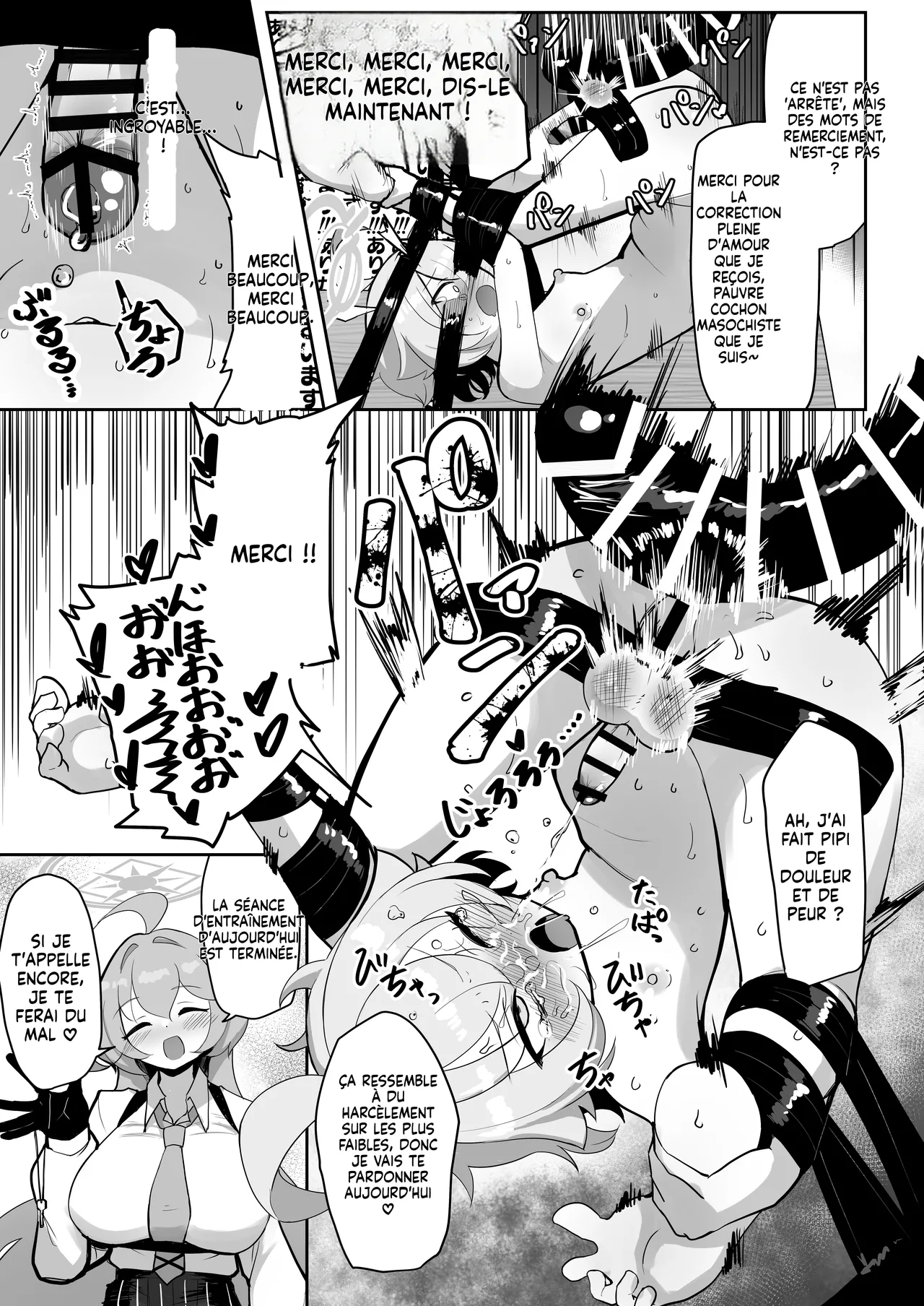 [Kumasan Renpou (Kumasan)] Futanari Maso Hoshino-chan VS Do-S Yume Senpai (Blue Archive)  [French] [Digital][MLT] 图片编号 22