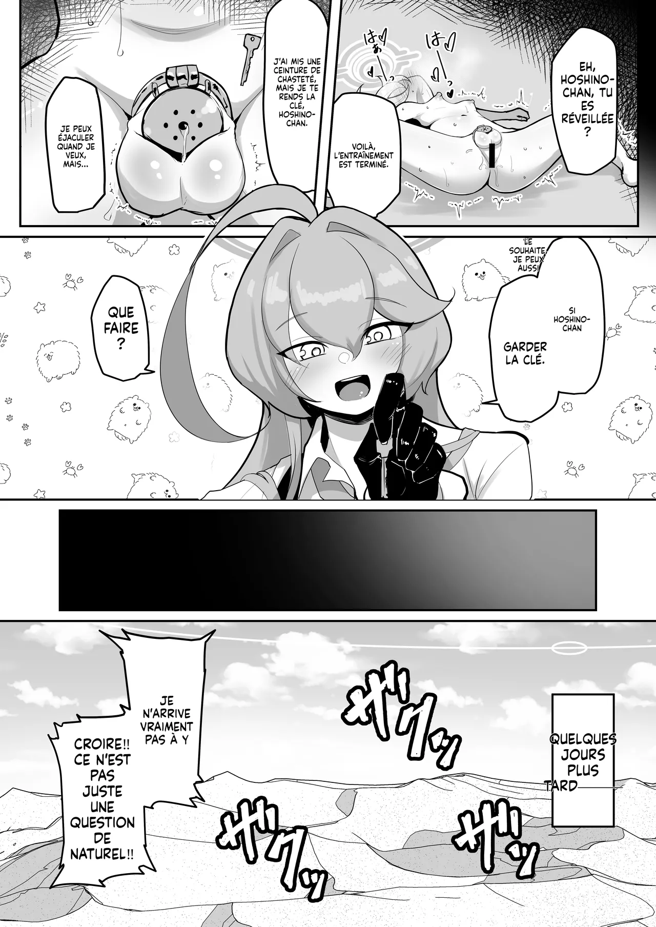 [Kumasan Renpou (Kumasan)] Futanari Maso Hoshino-chan VS Do-S Yume Senpai (Blue Archive)  [French] [Digital][MLT] 图片编号 41