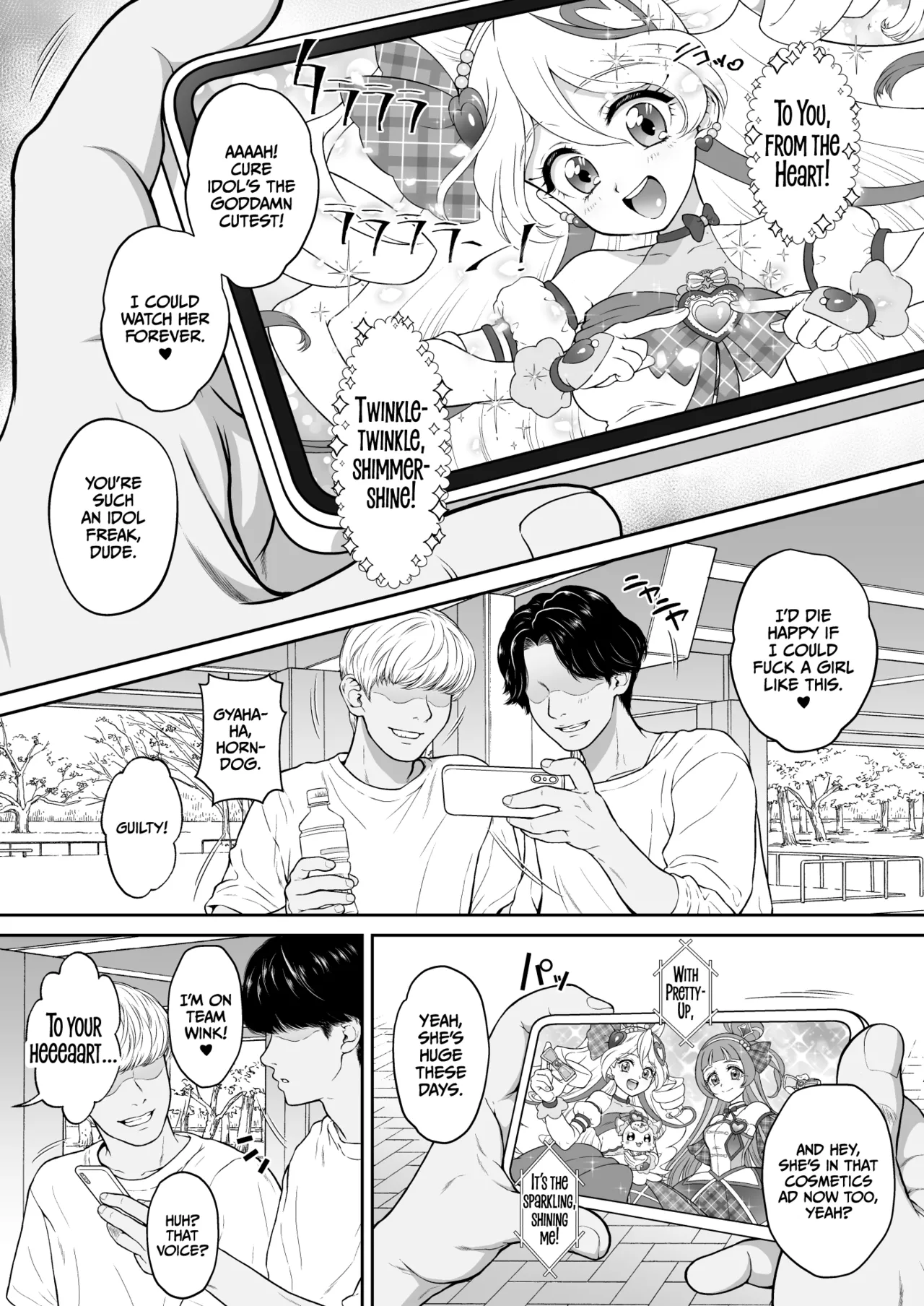 [U.R.C (Momoya Show-Neko)] Net literacy ga Hikui Yousei ga Kakusan saseta Douga de Shoutai ga Barete shimatta!  IDOL Hen (Kimi to Idol PreCure) [English] [CulturedCommissions] [Digital] 图片编号 3