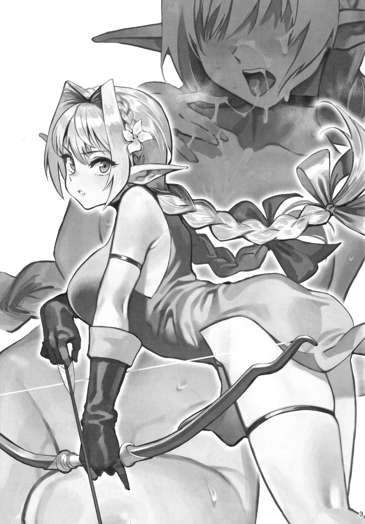 (C107) [Dokudami (Okita Ababa)] Karen na Elf no Anoko ga Mitsuryousha no Ningen ni NTRreta Hanashi | 순진한 엘프 아가씨를 인간 밀렵꾼에게  NTR당한 이야기 [Korean] numero di immagine  2